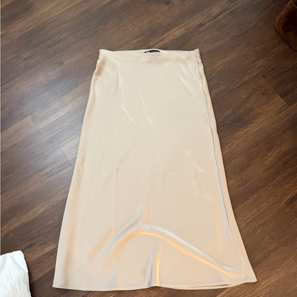 Zara Women’s Satin Maxi Skirt